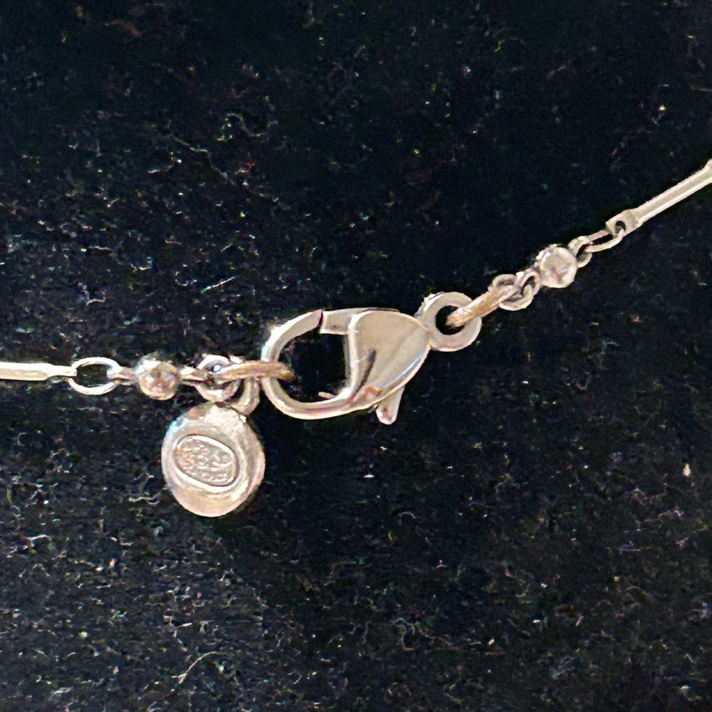 CHANEL Silver White Necklace with Pearls & Crystals Authentic 🔥Sale Ends Jan 1🔥 - Picture 5 of 10